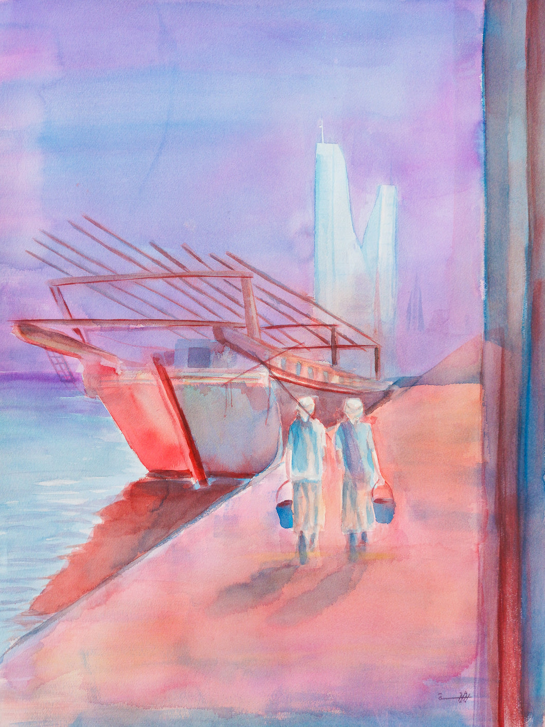 Bahrain Bay - Original Painting - اللوحة الأصلية 2020