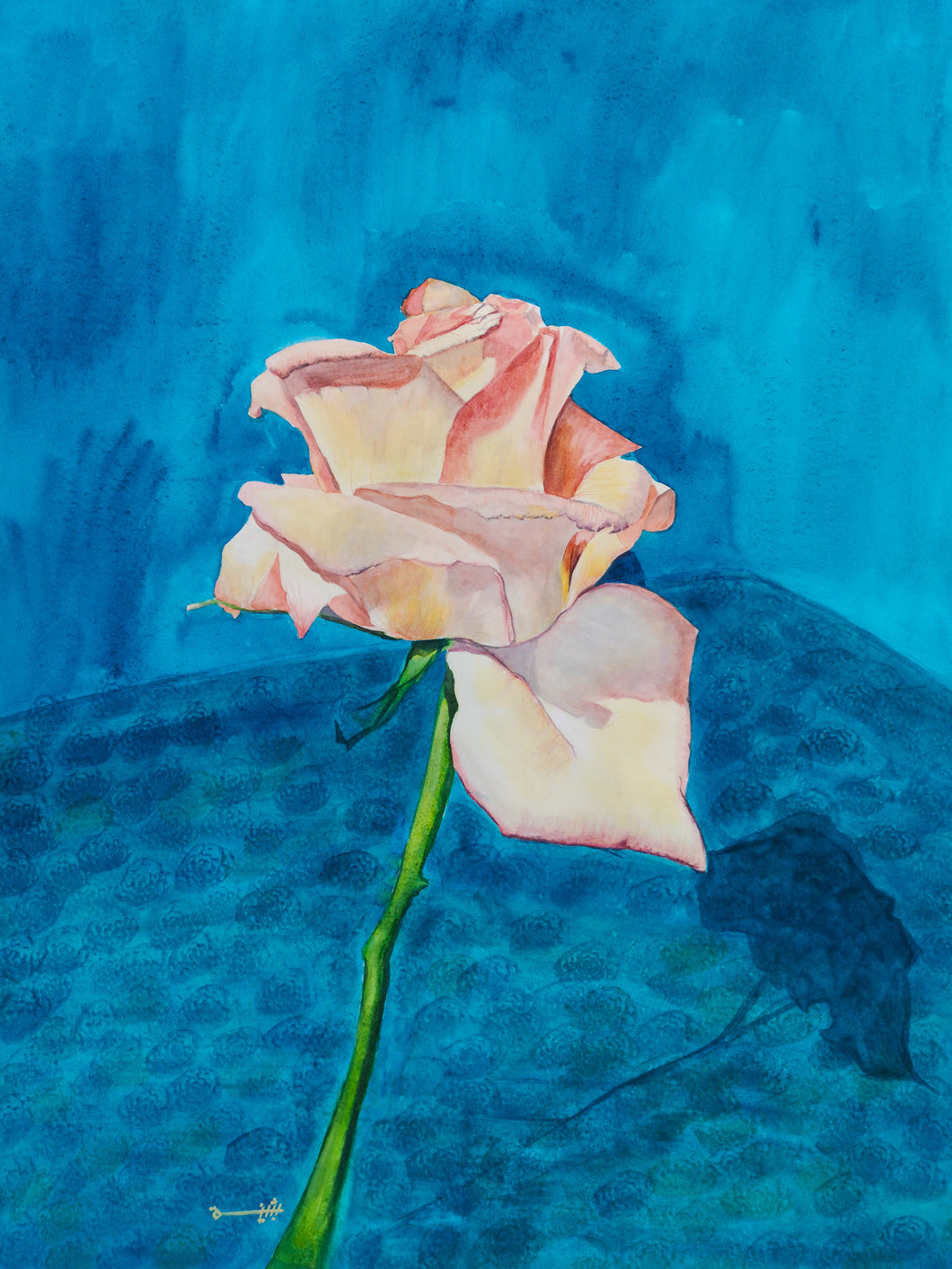 One Rose - Original Painting - 2020